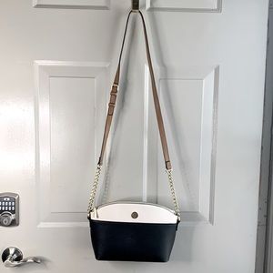 Anne Klein Black & White Crossbody Purse EUC